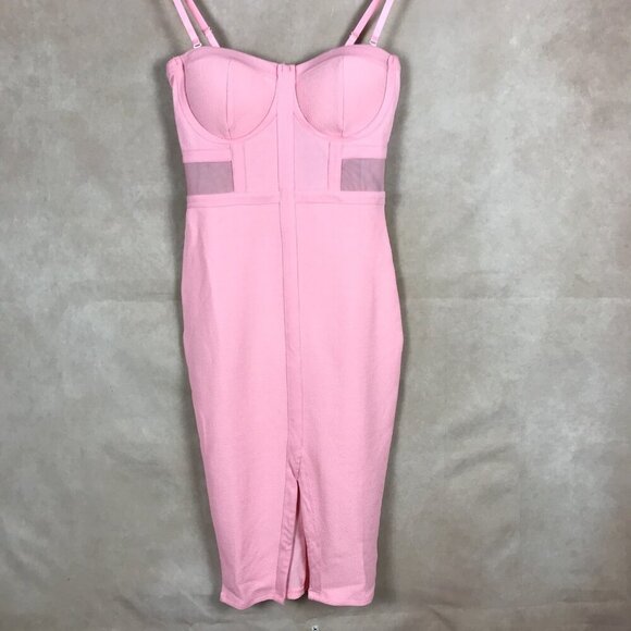 Barbiecore Pink Bodycon Party Dress NEW MEDIUM - Picture 9 of 11